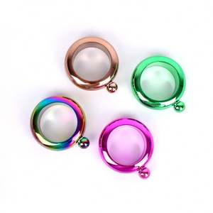 กำไลข้อมือสเตนเลสทรงกลมสำหรับผู้หญิงขนาด3.5ออนซ์ - Product Image 6