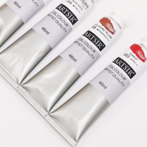 Peintures à l'huile non toxiques en gros pour travaux d'art promotionnels, ensemble de peinture à l'huile de 46 ml pour toile et papier pour étudiants - Product Image 5