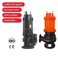 Pompe centrifuge submersible haute pression anti-colmatage 1000m³/h 75kW pour le transport des eaux usées et la lutte contre les inondations