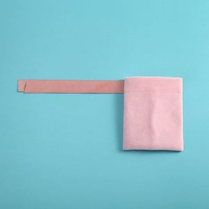 Pochette à bijoux en velours personnalisée de luxe avec cordon de serrage pour boucles d'oreilles, anneaux, colliers, emballage cadeau pour bijoux avec logo personnalisé - Product Image 5