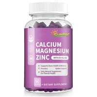 Bonbons Gommeux OEM/ODM Calcium Magnésium Zinc – Complément Alimentaire Vitaminique Favorisant la Prise en Charge de la Vitamine D3, Calcium et Magnésium
