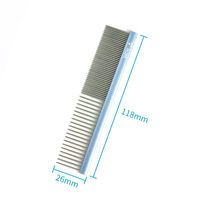 Brosse démêlante ODM Sisir Kutu Kucing pour animaux de compagnie 25x120MM-S Furmines, brosse à poils pour petits animaux, aiguilles en acier inoxydable pour démêler les puces chez le chat