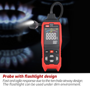 Detector de Fugas de Gas de Alta Precisión TASI TA702A/702B, Propano, <span class=keywords><strong>CO</strong></span>, Hexano, Metano, Gas Natural Combustible, 9999 PPM, 20% LEL - Product Image 3