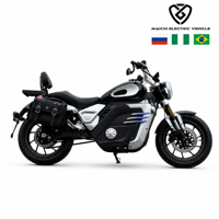 Moto électrique rétro de tourisme 72V 5000W avec batterie au lithium, vitesse maximale de 130 km/h pour adultes