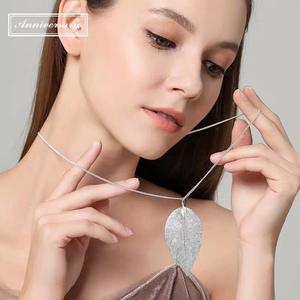 Ювелирные изделия, подвеска, ожерелье, женское большое ожерелье в форме сердца, кулон из натуральных листьев, Подвески для изготовления ювелирных изделий - Product Image 2