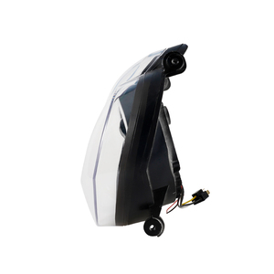 Faro Delantero YongJin para Motocicletas, Faro LED Negro con Luz de Circulación Diurna Blanca para Yamaha <span class=keywords><strong>VMAX</strong></span> <span class=keywords><strong>1700</strong></span> - Product Image 5