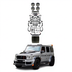 2025 nouveauté pour <span class=keywords><strong>mercedes</strong></span>-benz G-wagon 2018 + mise à niveau G900 B900 fusée Bodykit fibre de carbone sèche W464 W463A G63 Style diffuseur - Product Image 1