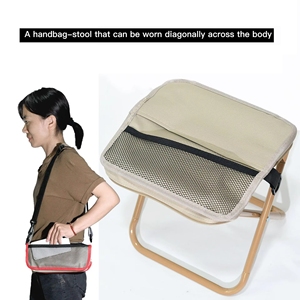 <b>Outdoor</b> Folding Chair Handbag Stool for Camping Travel Fishing Subway <b>Train</b> Queuing Tabouret Pliant Sac - Product Image 6