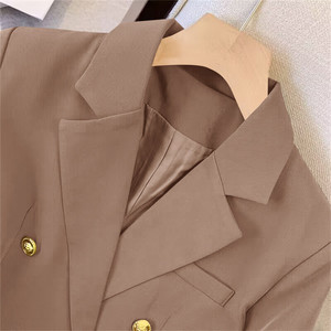 สูทมีกระดุมทรงหลวมสำหรับผู้หญิงเสื้อโค้ทสูททำงานมีกระดุม - Product Image 6