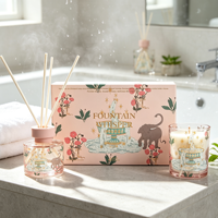 Coffret Cadeau Bougies Parfumées et Diffuseurs à Bâtonnets en Gros pour la Décoration Intérieure, Prêt à la Vente en Boîte Cadeau pour Boutiques et Marques