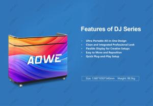 จอแสดงผล LED แบบ All-in-One ขนาด 1360*1050 มม.  ออกแบบตามขนาดที่กำหนดได้ รุ่น P2 และ P2.5 สำหรับใช้งานภายในอาคาร  หน้าจอโปสเตอร์แบบยืดหยุ่นสำหรับเคาน์เตอร์ต้อนรับ  แสดงผลสีเต็มรูปแบบ คุณภาพระดับ Ultra - Product Image 2