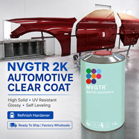 Vernis transparent automobile NVGTR 2K haute teneur en solides, résistant aux UV, brillant, auto-nivelant, durcisseur inclus, prêt à être expédié, vente en gros directe usine