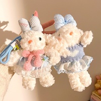 Pendentif en peluche lapin aux oreilles tombantes, jouet cadeau pour fille, porte-clés, décoration de sac, rembourrage en coton PP, à partir de 14 ans
