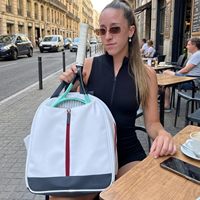 Sac de tennis pour femme - Matériau PU - Contient 2 raquettes - Poche pour ordinateur portable - Poche pour téléphone |   Sac à dos pour tennis/padel/pickleball |   Court de sport