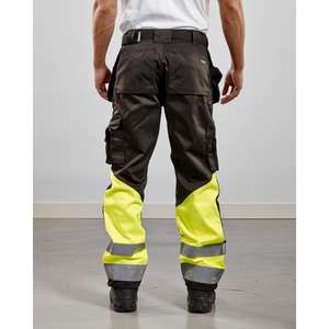BLAKLADER - 152918609933C52 Hi-Vis <b>trousers</b> <b>Black</b>/Yellow - EAN 7330509339404 HI-VIS <b>WORKWEAR</b> - Product Image 3