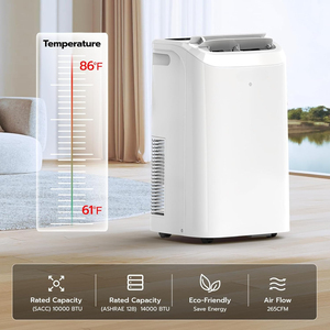 Climatiseur portable <span class=keywords><strong>14</strong></span> 000 <span class=keywords><strong>BTU</strong></span>, refroidissement silencieux 46 dB, contrôle Wi-Fi/application, minuterie 24h avec ventilateur et installation facile pour chambre à coucher - Product Image 3