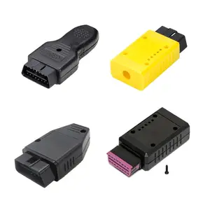 assembly auto straight right angle obd plug 16pin male 12v obd2 connector with case