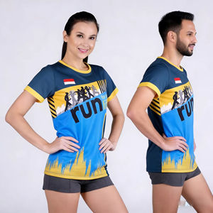 Camiseta Deportiva Personalizada con Sublimación Completa, Divertida, para Maratón Urbano, de Secado Rápido, 100% Poliéster, Absorbe la Humedad, Ligera, para Correr Maratones - Product Image 1