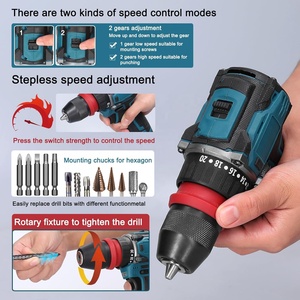 Taladro <span class=keywords><strong>Atornillador</strong></span> Eléctrico MARS 18V 2 en 1 de Litio, 45 Nm de Torque, 1500 RPM, 2 Baterías Recargables, Herramienta Eléctrica para el Hogar y Muebles - Product Image 5
