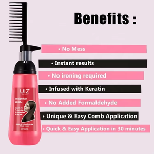 Kustom Pabrik profesional Brazil perawatan rambut Keratin krim pelurus kuat untuk rambut keriting santai - Product Image 5