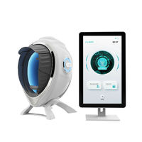 Analizador de Piel Digital Facial con IA, Detector de Humedad de la Piel de 8 Espectros, Control por iPad con Cámara HD, Uso Doméstico y Comercial