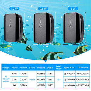 Bomba de oxígeno con batería USB recargable portátil para agua dulce y salada accesorio de pistola de lanza de pesca con tubo de piedra de aire y adaptador - Product Image 4