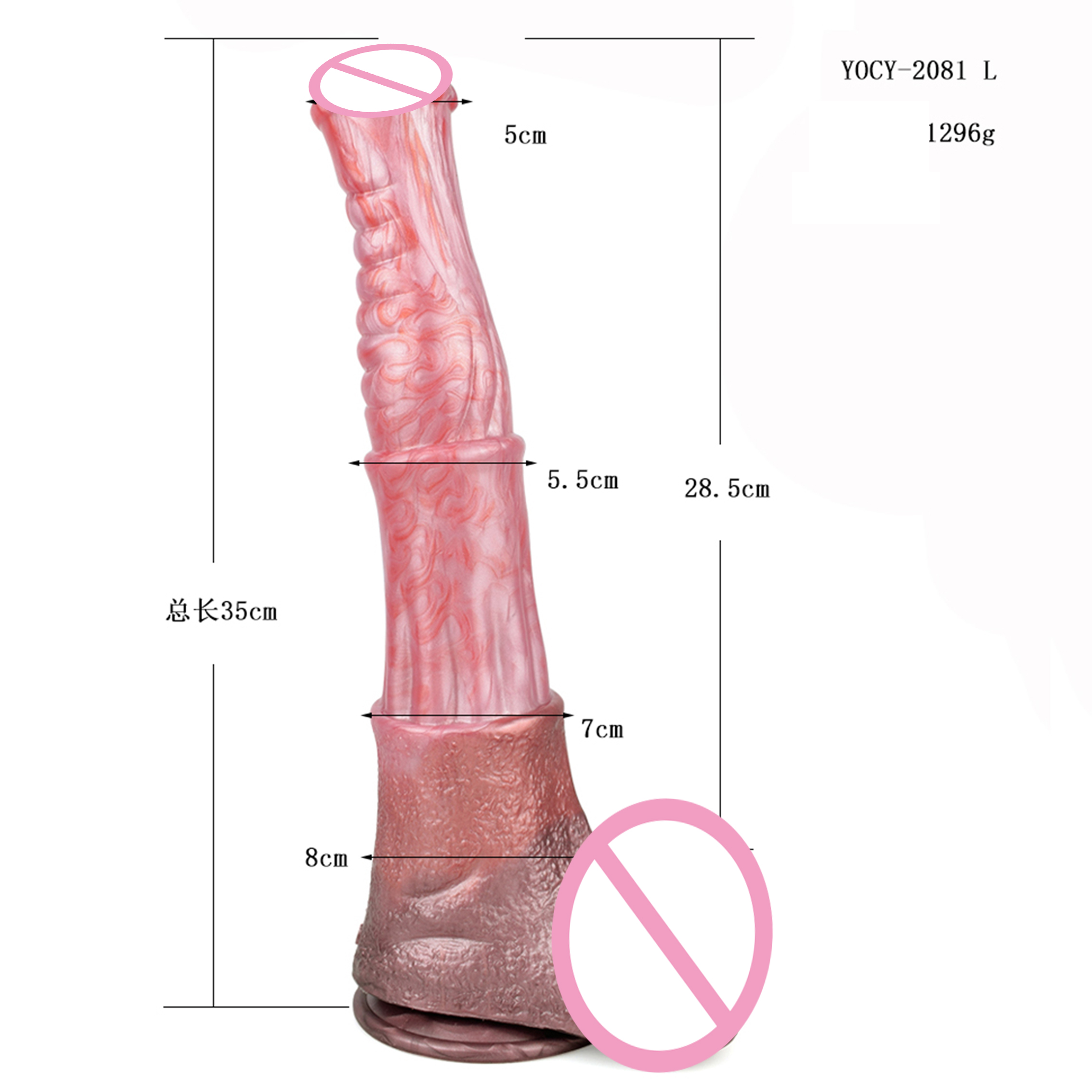 lange analdildos Analdildo Zipfelmütze Large 50 x 2,3-5,6 cm kaufen main image 0