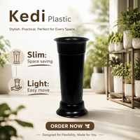 KD2101-2104 Vente en gros de pots de fleurs en plastique, impression personnalisée, pot de plantes de jardin, pot de fleurs d'intérieur