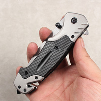 Vente directe d'usine, couteau de poche pliable en titane EDC avec clip de ceinture, brise-vitre pour le camping et la chasse