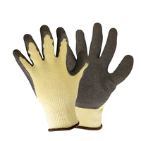 Gants de travail de sécurité doux et résistants aux déchirures, doublure en coton 10G avec surface froissée en latex