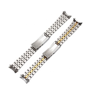 Bracelet de montre en acier massif 13 17 19 mm Bracelet de montre en métal 20mm incurvé pour Montres Super Clone Prince pelagos Black Bay Gmt - Product Image 3