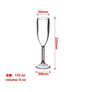 Verres à vin incassables en plastique PP, coupes à champagne colorées pour fêtes, promotionnelles, écologiques, jetables, portables, vaisselle moderne - Product Image 6