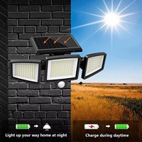 Lampe murale à induction étanche pour l'extérieur Veilleuse de jardin Sécurité Led Split Solar Wall Lamp Pir Motion Sensor