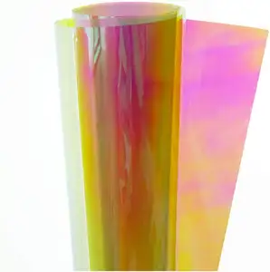 Regenboog Film Milieuvriendelijke Pet Materiaal Dichroic Regenboog Iriserende Vensterglas Decoratieve Film