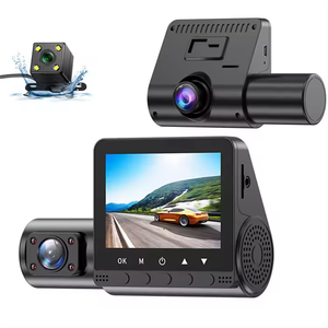 Dash <span class=keywords><strong>Cam</strong></span> per Auto 4K a Tre Obiettivi con Schermo IPS da 2,4 Pollici, Registrazione Doppia Anteriore e Posteriore, Garanzia di Un Anno, Scelta Sicura - Product Image 1