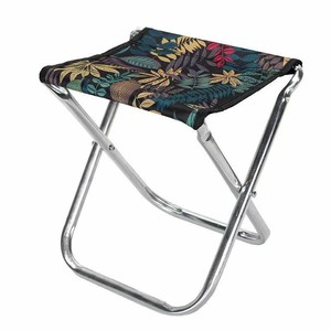 Folding Fishing Chair Portable Lightweight Alloy Foldable Outdoor Chair With Floral And Black Fabric Options - Product Image 2