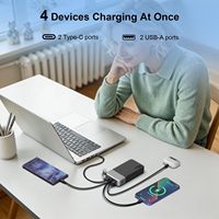 Nobis 45W 45 W PD Pengisian Cepat Kapasitas Tinggi 20000mAh Ringan Tipis Portabel Charger Power Bank dengan Kabel Lepas Pasang