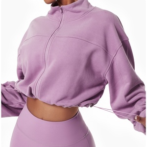 Felpa Sportiva Casual con Cerniera in Stile Europeo, Taglie Forti, Personalizzabile, per <span class=keywords><strong>Donna</strong></span> - Product Image 3