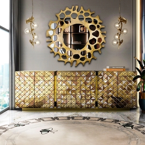 BOCA DO <span class=keywords><strong>LOBO</strong></span> Gabinete de sala de estar Aparador de comedor de almacenamiento de gama alta de lujo italiano - Product Image 2