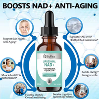 Optimisez l'activité mitochondriale : Complément liquide liposomal NAD+ avec composé de resvératrol et de quercétine 60ML, sans produits laitiers, à base de plantes