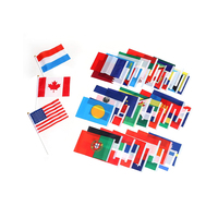 Usine Vente Directe Patriotisme Football Fan Personnalisé Polyester Main Agitant Drapeau Petit Tous Les Pays Drapeau National De La Main