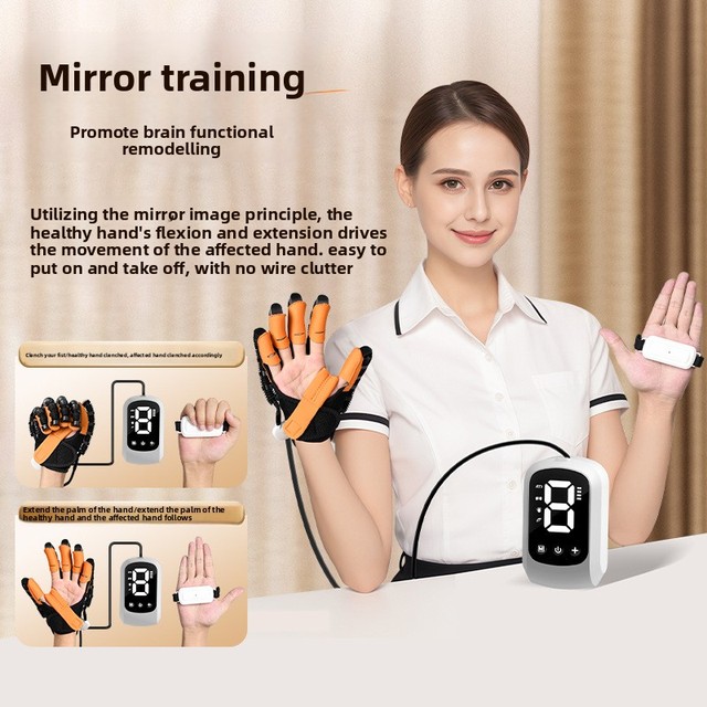 Cross-border Smart Rehabilitation Robot Mirror Training Gloves Model S22 Elderly Stroke Five-finger Hand Self-care Health