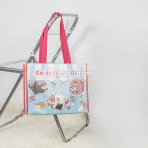 Emballage réutilisable en polypropylène laminé Eco Carry non tissé sac fourre-tout sac en PP tissé avec logo personnalisé - Product Image 1