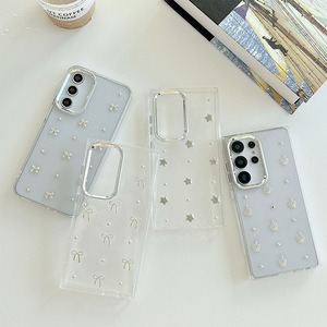 Custodia per Telefono Antiurto con Design in Resina Epossidica TPU, Corona con Fiocco Glitterato, per Samsung S25 Ultra S24, Vendita all'Ingrosso - Product Image 2