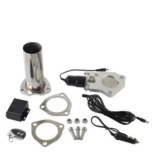 2.5 ''/3'' Uitsparing Roestvrijstalen Uitlaat Uitgesneden Header Worden Gesneden Pijp Elektrische Klep Uitlaat Tip Uitlaat kit Auto Accessoires