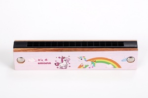 Armónica de Doble Fila de Madera Estilo Dibujos Animados, 16 Orificios, 64 Tonos, <span class=keywords><strong>Escala</strong></span> Do Mayor, Modelo Educativo Musical para Niños DF16W-1 - Product Image 5