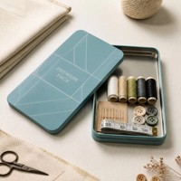 Boîte en métal rectangulaire personnalisée de 170x90x15 mm avec couvercle ajusté pour l'emballage de papeterie, de cadeaux, d'accessoires et de sachets de thé