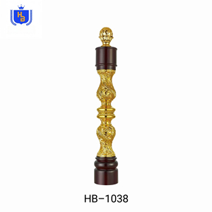 Sang Trọng Trang Trí Cầu Thang Cột Bán Buôn Cột Nhôm Brass Cho Biệt Thự Khách Sạn Cầu Thang Cột - Product Image 1