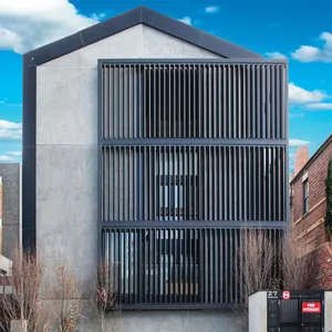 Ventana moderna, ventana de aluminio arquitectónica personalizada, parasoles para exteriores, persianas de aluminio aerodinámico para apartamento en Australia