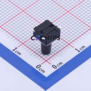 GT-TC089A-H100-L1 Tactile Switch SMD-4P,6x6mm Switch Single Pole Single Throw Round Button 1.6N Vertical Mount - Product Image 2